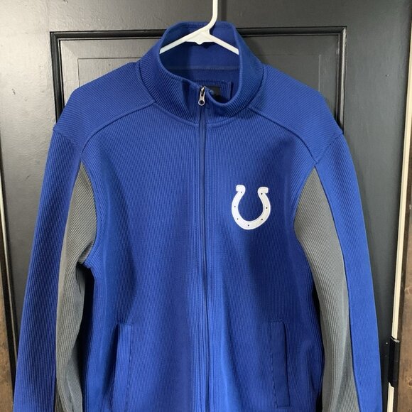 Indianapolis Colts NFL Full Zip Fleece Jacket Womens Medium Blue White - Picture 2 of 9